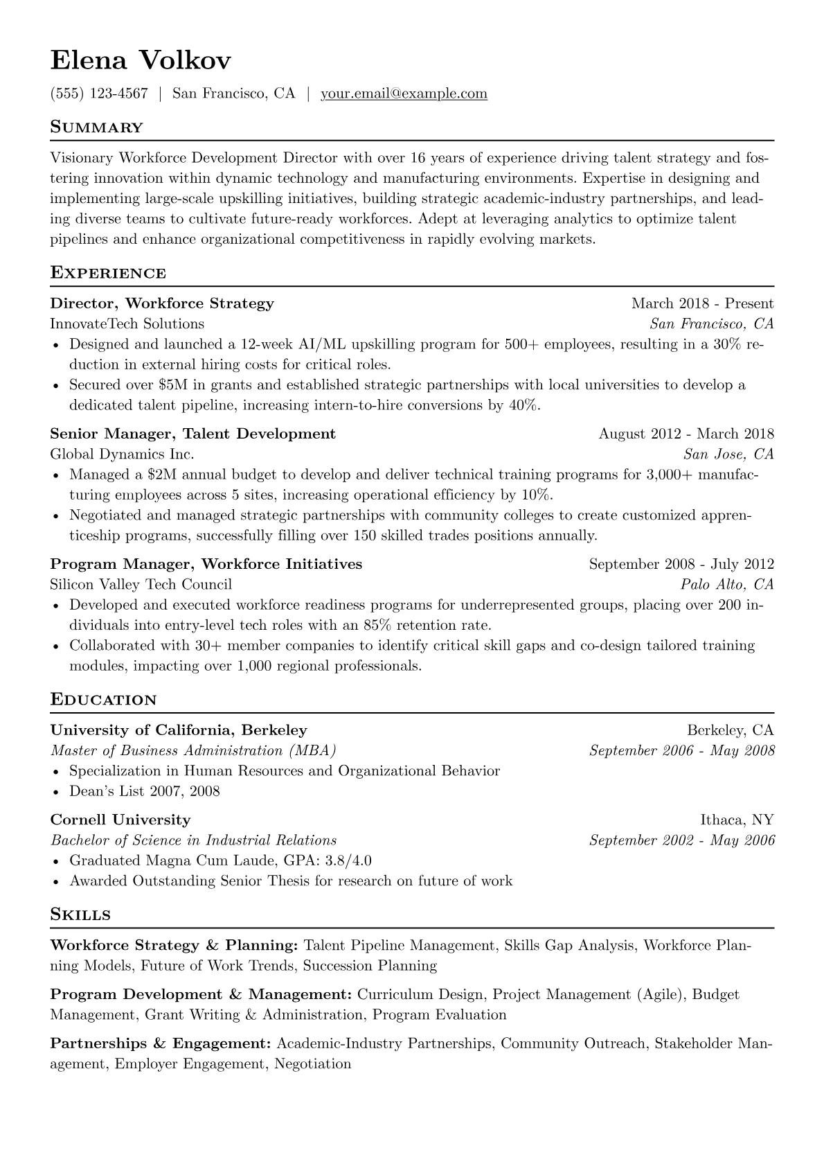 Workforce Strategy version - Page 1