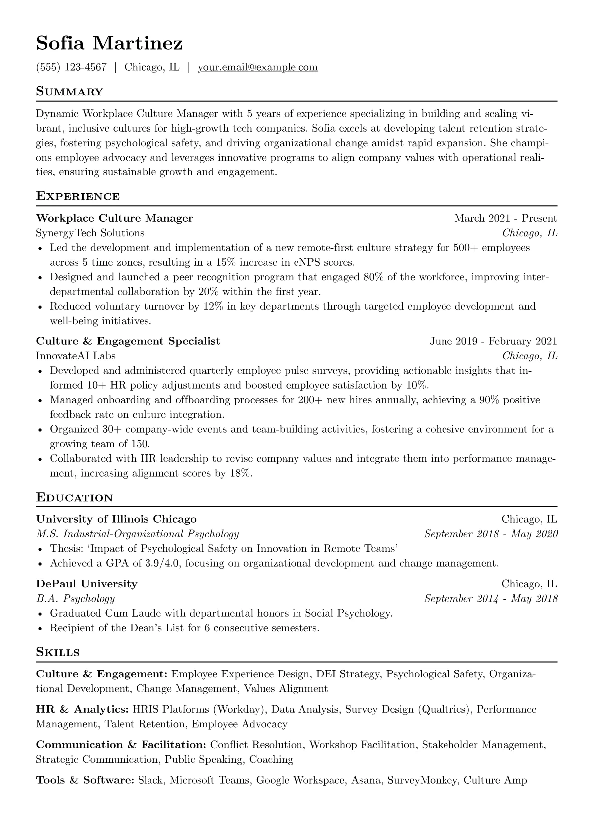 Workplace Culture version - Page 1
