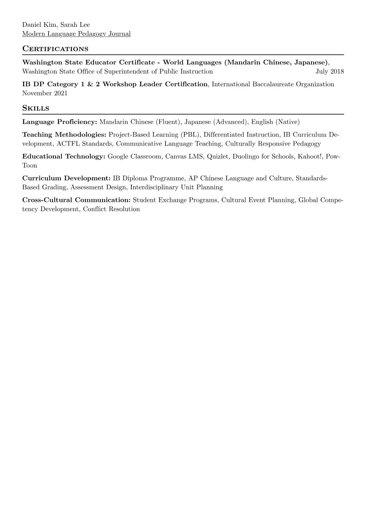 Language Proficiency version - Page 2