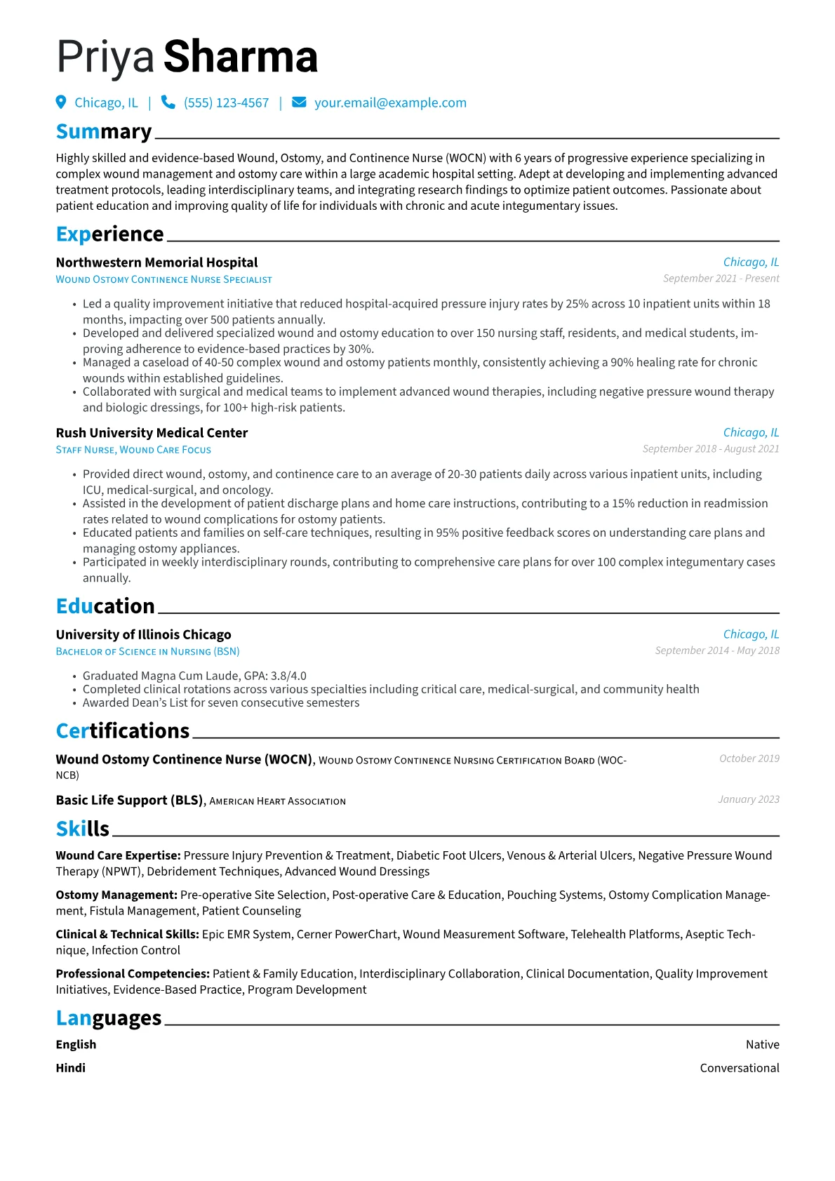 Wound Ostomy Nurse version - Page 1