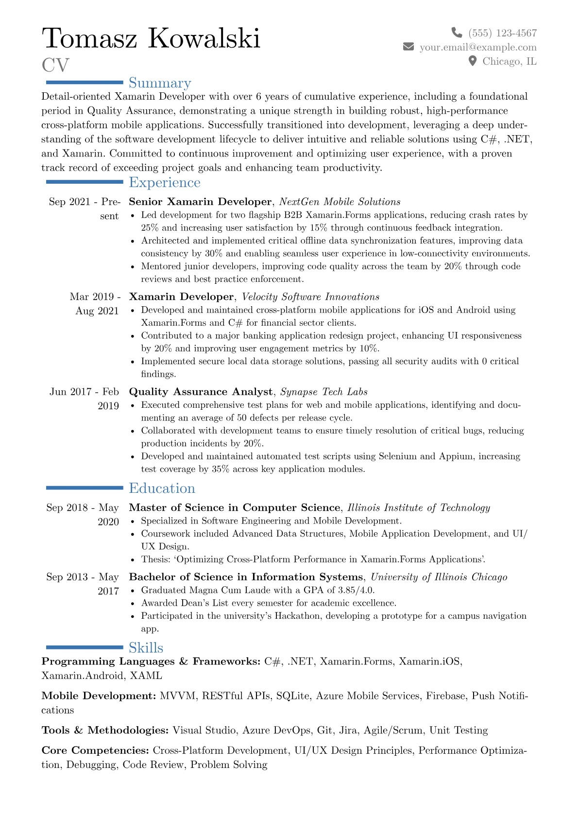 Career changer version - Page 1