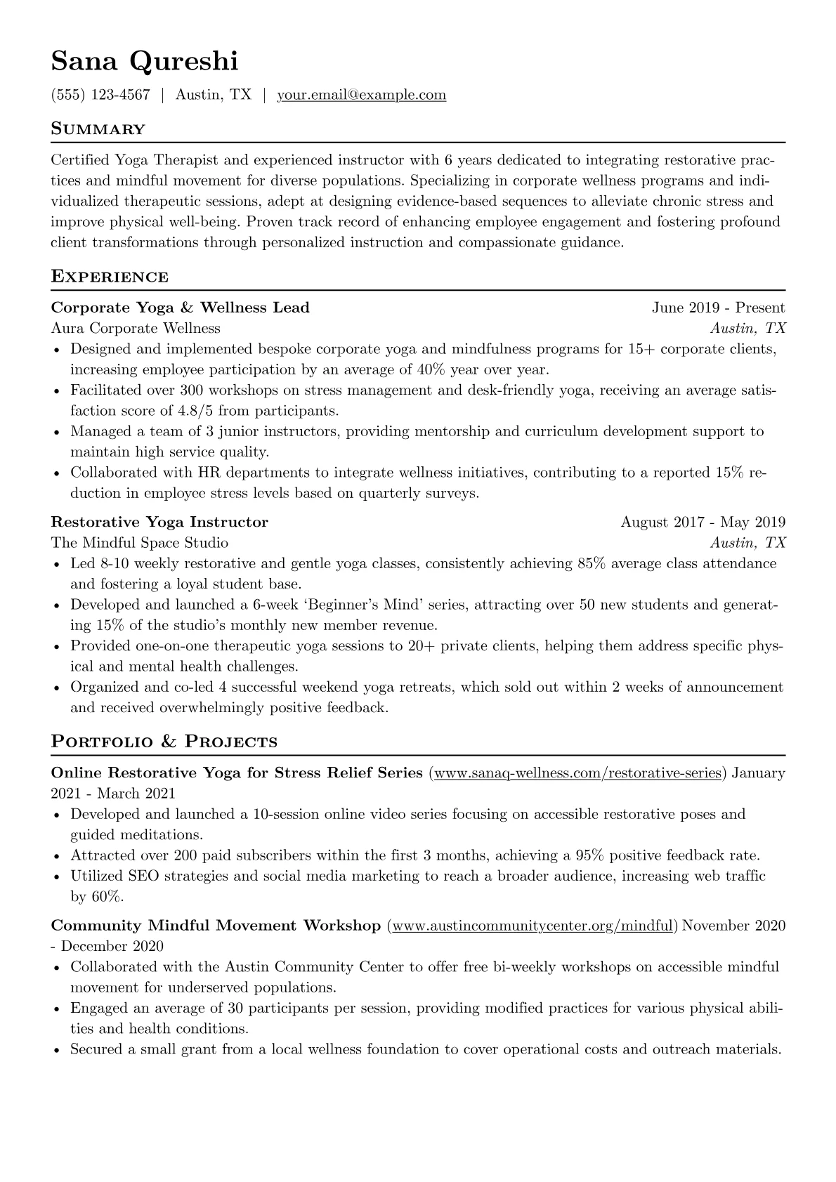 Corporate Wellness version - Page 1