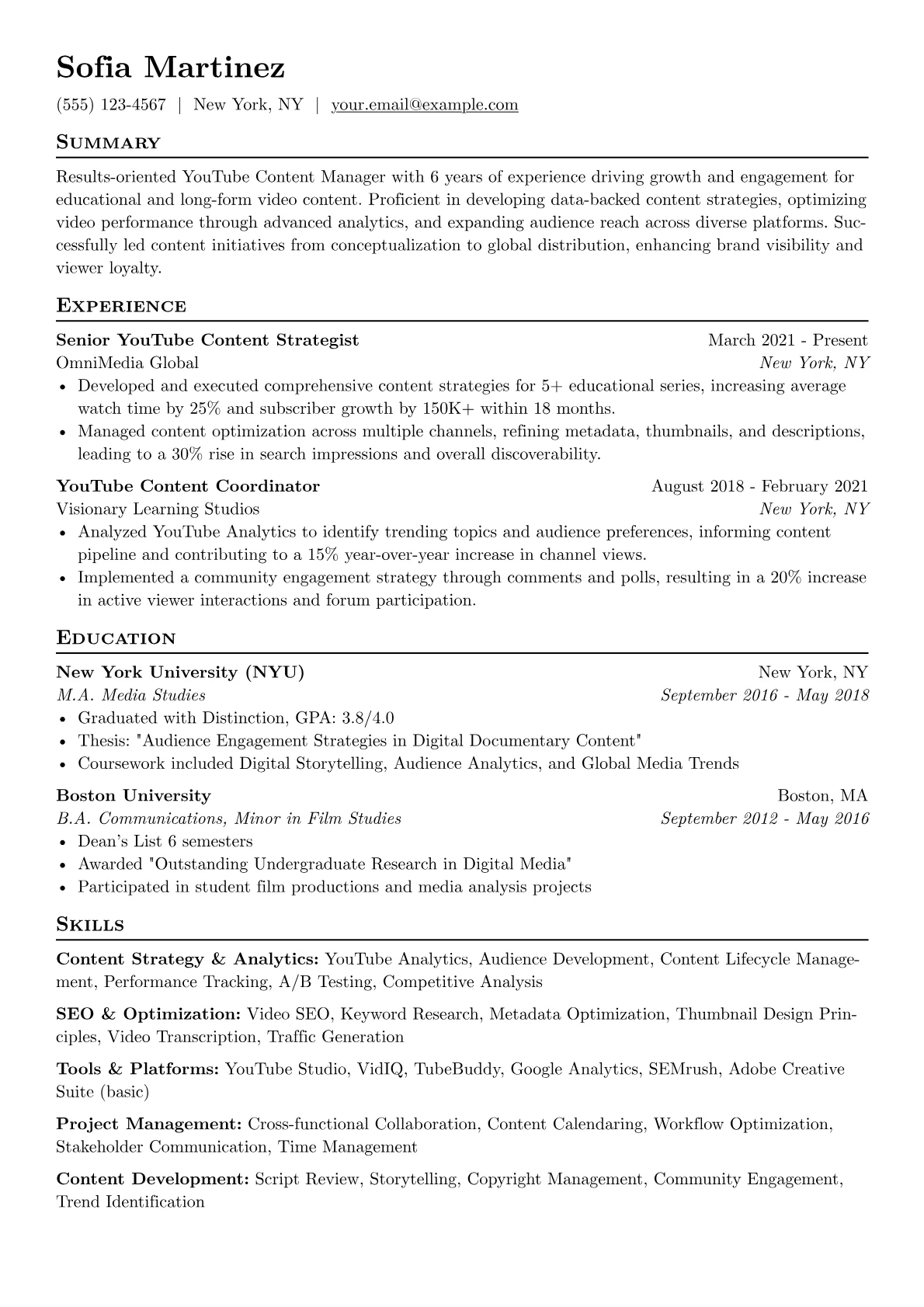 Content Strategy version - Page 1