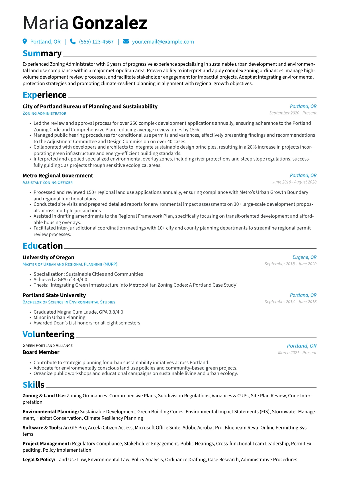 Zoning & Land Use version - Page 1