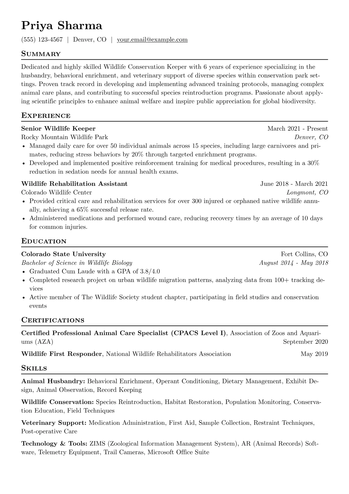 Zoo Keeper - Wildlife version - Page 1