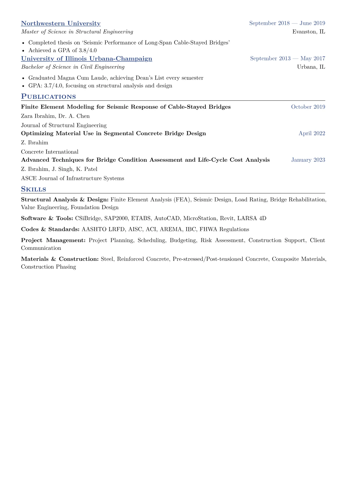 CV template - Page 2