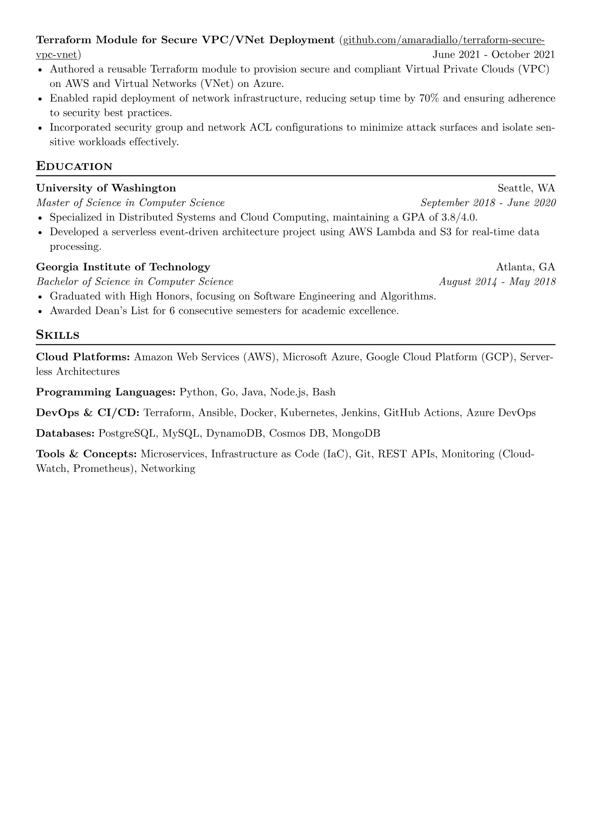 CV template - Page 2