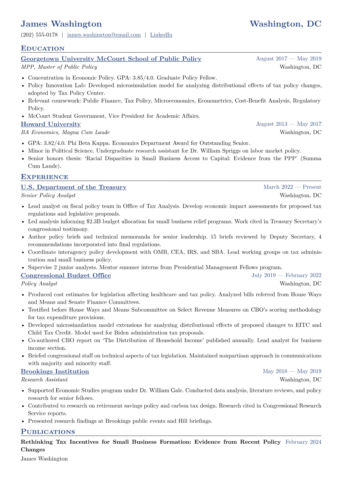 CV template - Page 1