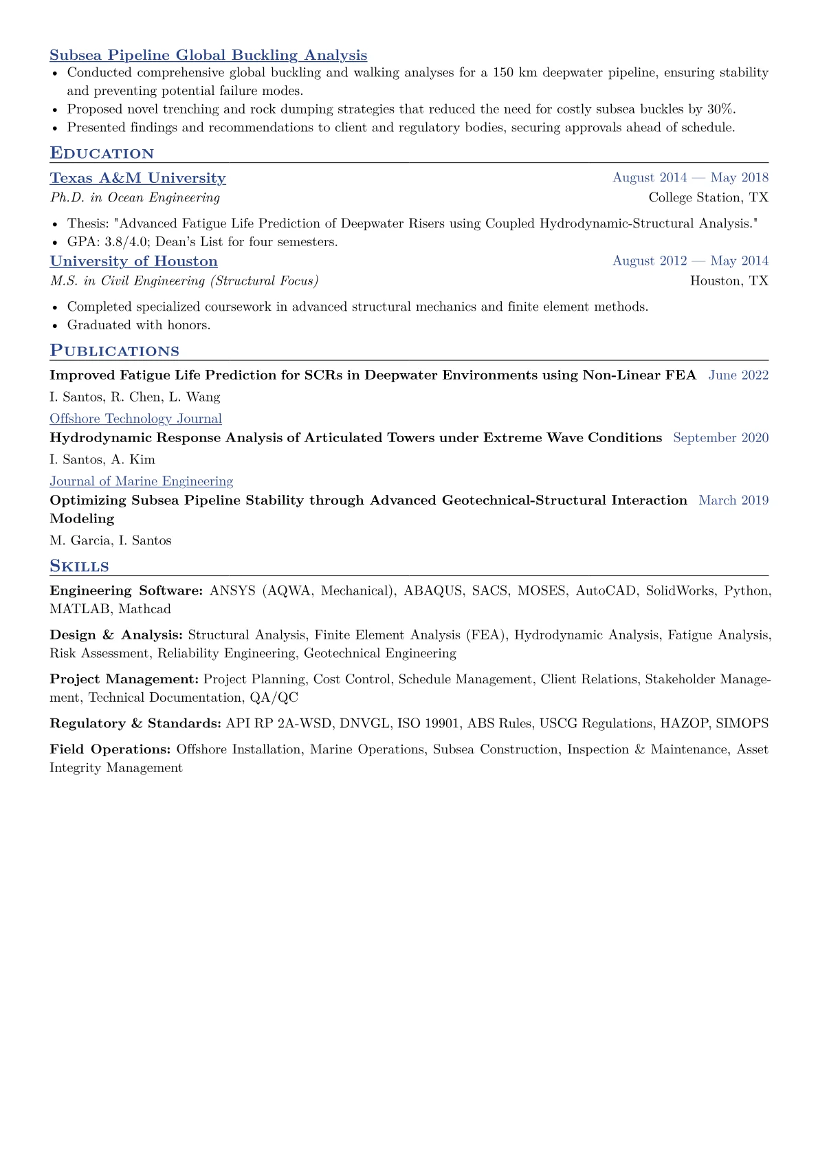CV template - Page 2