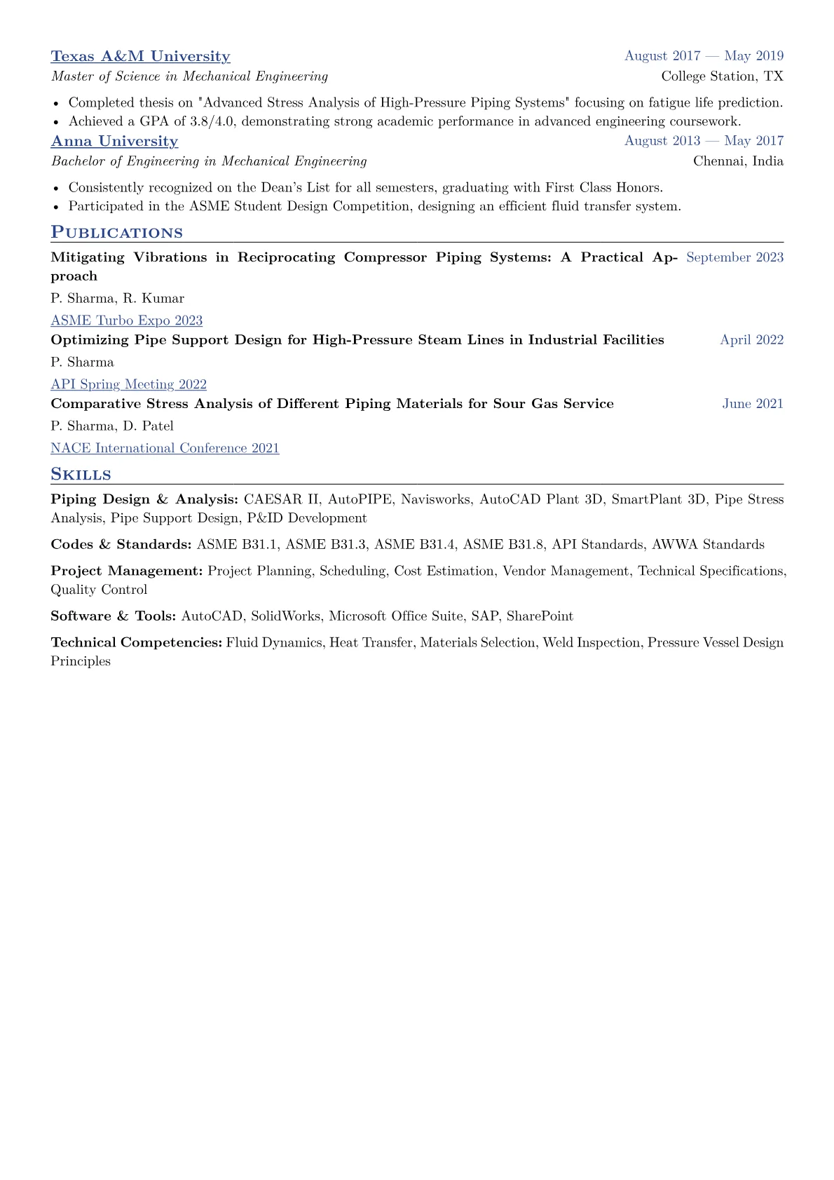 CV template - Page 2