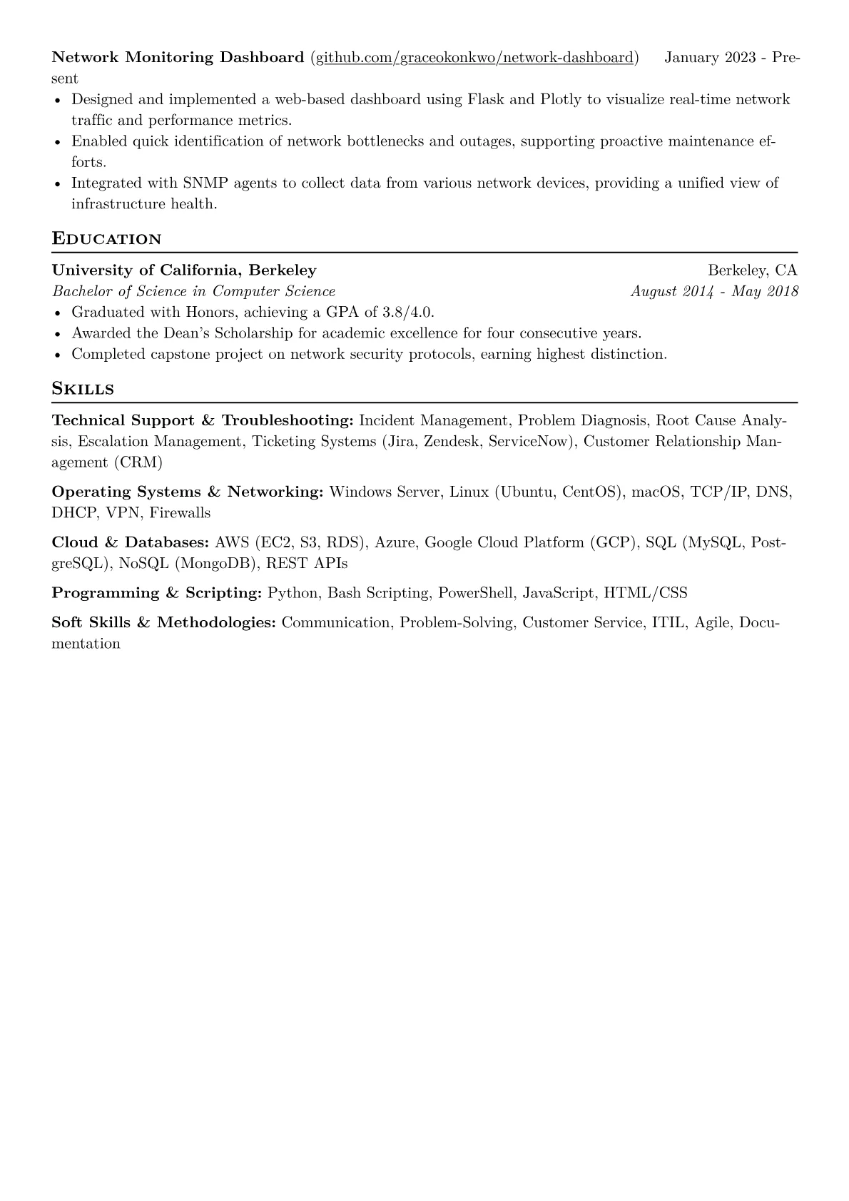 CV template - Page 2